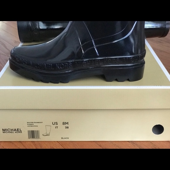 NWT - Michael Kors Baxter Rain Boots - Picture 5 of 8